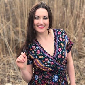 Boho Maxi Navy Floral Dress w/tie